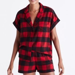 Madewell Buffalo Check Shorts Jammie